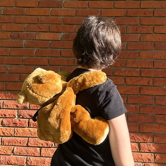 Teddy bear plush backpack - Picture 3 of 14